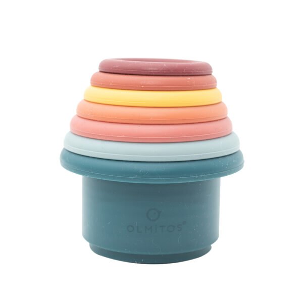 Cubos de silicona apilables también para agua ( Multicolor ) - Imagen 2