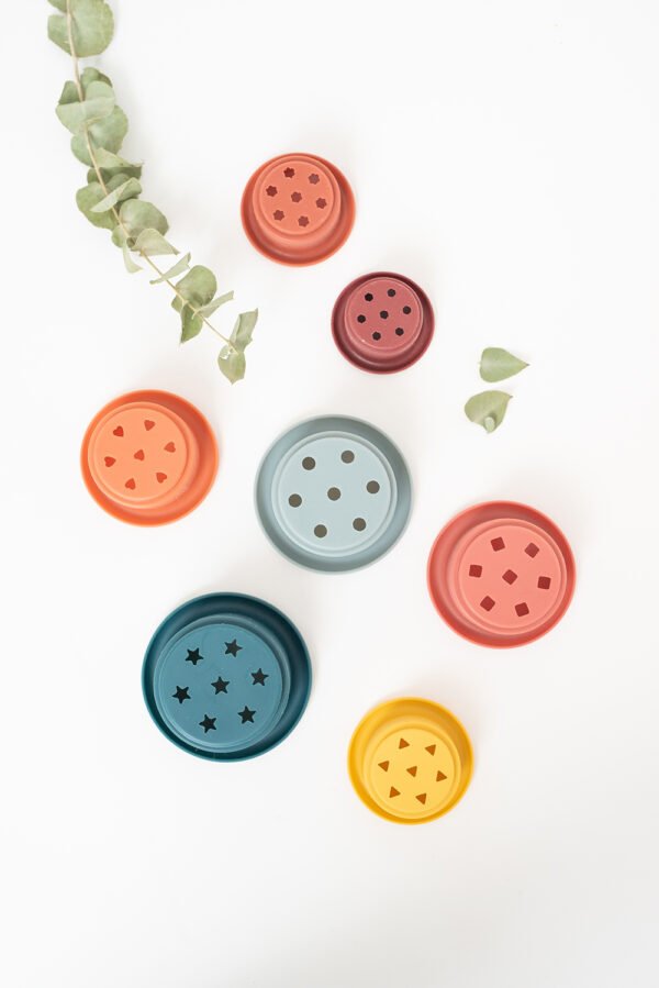 Cubos de silicona apilables también para agua ( Multicolor ) - Imagen 4