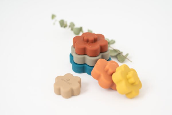 Cubos de flores de silicona para adquirir psicomotricidad ( Multicolor )