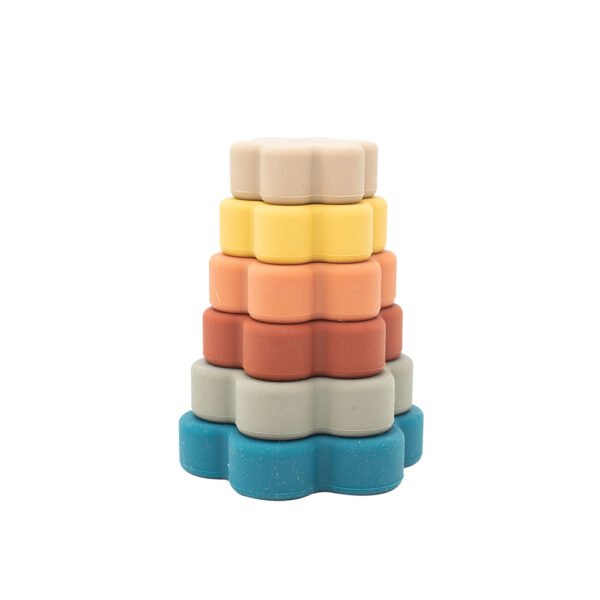 Cubos de flores de silicona para adquirir psicomotricidad ( Multicolor ) - Imagen 2